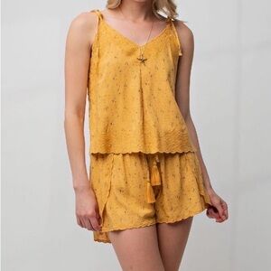 Easel Sunflower Yellow Tie-Shoulder Set -